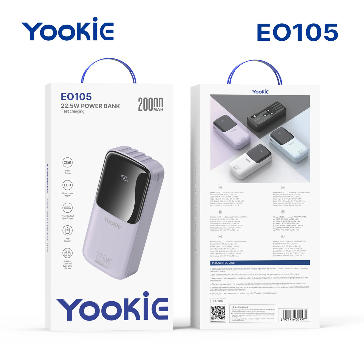 Power Bank Yookie EO105