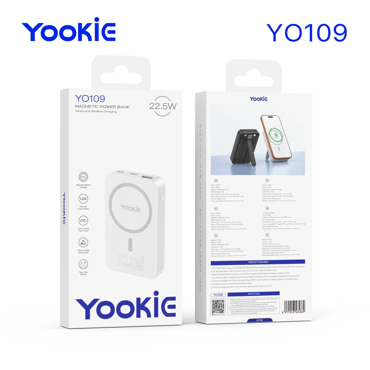 Power Bank Magnético Yookie YO109 | 10.000 mAh