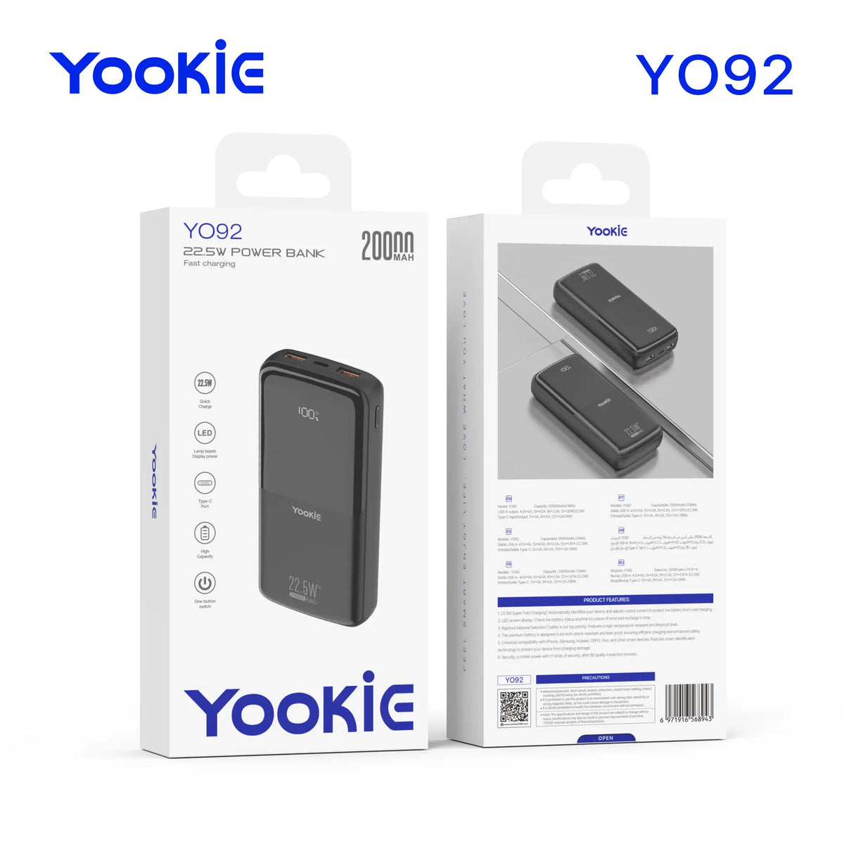 Power Bank Yookie YO92 | 20.000 mAh
